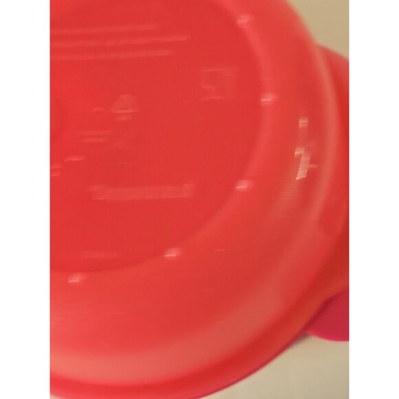 Tupperware CrystalWave Round Bowl Pink 2½ Cup Microwave Reheatable 600 ml - Picture 6 of 10